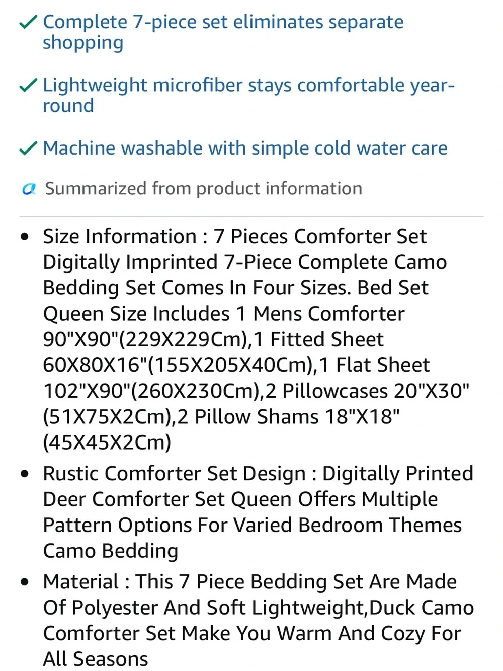 Mallard Duck Camo Comforter Set - Brown & Green